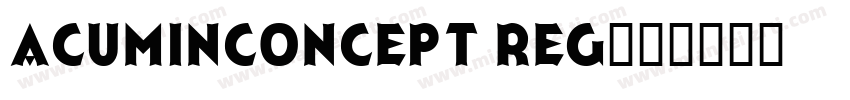 acuminconcept reg字体转换